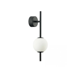 20133 LED WALL LIGHT 7W 3000K GLASS &METAL WHITE-BLACK Zambelis Lights